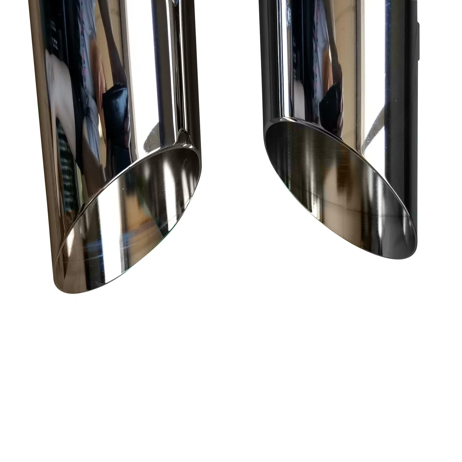Fits 2016-2023 Harley Davidson Angle Slip On Muffler Chrome Exhaust 2.5 Baffle